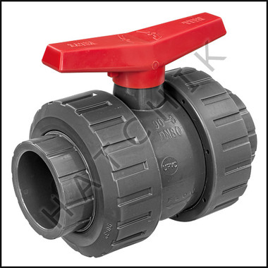 V1496 TVI TRUE UNION/SAFETY BLOCK 3 BALL VALVE  SLIP X SLIP  PVC