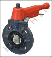 V1501 TVI PLASTIC WAFER VALVE 2 WITH HANDLE       (V1400)