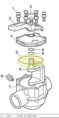 V4550 JANDY #1132 LARGE O-RING FOR VALVE     #151