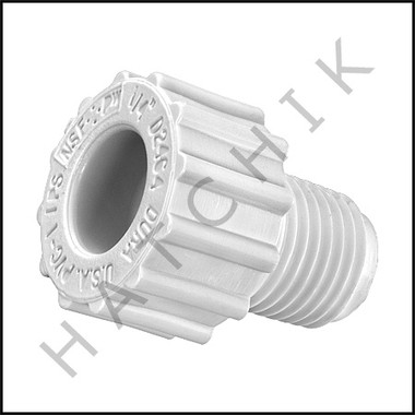 V5002 PLUG PVC THREADED  1/4