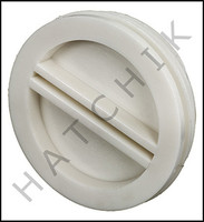 V5016 PLASTIC PLUG 1-1/2" WHITE FLAT