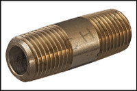 V5203 BRASS NIPPLE - 1/4" X 1-1/2