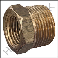 V5216 BRASS RED BUSHING 3/4" X 1/2 MPT X FPT