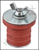 V5410 RED CLOSED TEST PLUG 1-1/4