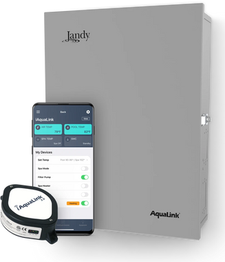 V5877 JANDY AQUALINK RS IQ906-P-PC BUNDLE
POOL ONLY
INCLUDES:
RS SYSTEM BOARD,
2-SENSORS,
4 RELAYS
IQ30-A WEB CONNECT DEVICE
6614-LDG POWER CENTER
WITH SUB-PANEL