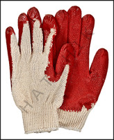 V7097 VINYL PALM GLOVES - RED