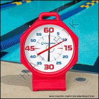 X1458 COMPETITOR 15" RED PACE CLOCK BATTERY MODEL