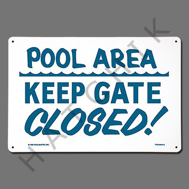 X4020 SIGN-"KEEP GATE CLOSED" #40316 #40316