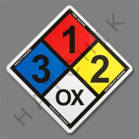 X4027 CHEMICAL SIGN (ALUMINUM)