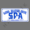 X4041 SIGN- "GOD BLESS OUR SPA" #41343 SIGN-"GOD BLESS OUR SPA"