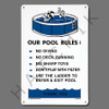X4050 SIGN-"A/G POOL REGULATIONS" #41370 #41370