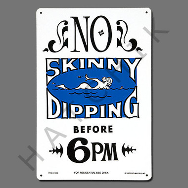 X4061 SIGN-"NO SKINNY DIPPING" #1 #41353 #41353