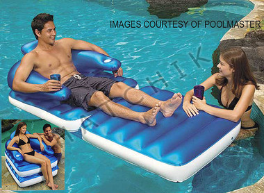 Y1077 CHAISE & CHAIR LOUNGER CHAIR 'N' CHAISE FLOATING LUXURY LOUNGE