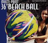 Y2091 POOLMASTER #81176 MULTI-PRINT 36" BAECH BALL