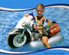 Y2124 POOLMASTER #81766 MOTORCYCLE SUPER JUMBO RIDER