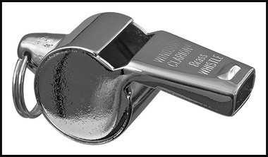 Y3077 ACME THUNDER METAL WHISTLE #60 1/2-BL  NICKLE PLATED