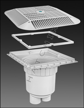 N1715 AQUASTAR MAIN DRAIN SUMP W/16"x16"