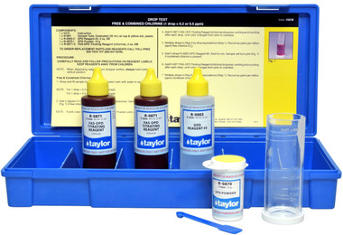 B1079 TAYLOR TEST KIT K-1515-C CHLORINE FAS-DPD DROP TEST