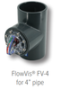 H7125 FLOWVIS FLOW METER 4IN 160-300 GPM INCLUDES 4IN TEE