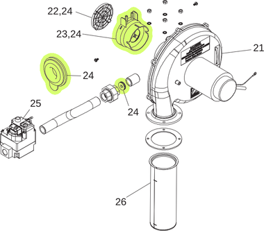 J6731 JANDY R0591606 ORIFICE KIT 260 LP LIT JXi 260P HEATER