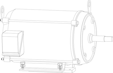 K4746 PENTAIR EQK REPL MOTOR 10HP/3PH TEFC 208-230/460V 213JMZ FRAME