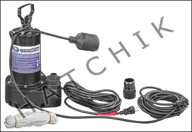 K1042 SUPERIOR SUMP PUMP 1/3HP W/FLOAT- SWITCH 25' CORD