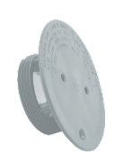 N1758 AQUASTAR FLOOR RETURN PLATE L-GRAY 4IN LIGHT GRAY