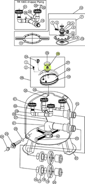 H4049 PAC FAB 154582 SPRING- OVAL DOME TRITON (AFTER 03/1997)
