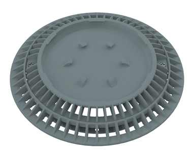 N1873 AQUASTAR 8IN COLOR CHOICE DK GRAY COVER W/FRAME CC8105 (VGB SERIES)