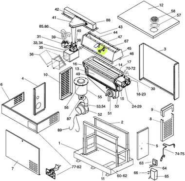J6278 JANDY R0457503 IGNITOR ASSY HI-E W/GSKT