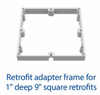 N1727 AQUASTAR 1" ADAPTER FRAME 9 X 9 HIGH-FLOW
R914FR101