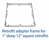 N1746 AQUASTAR 1" 12 X 12 ADAPTER FRAME  121