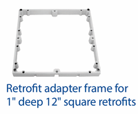 N1746 AQUASTAR 1" 12 X 12 ADAPTER FRAME  121