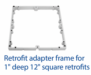 N1746 AQUASTAR 1" 12 X 12 ADAPTER FRAME  121