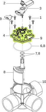 V4566 JANDY R0466100 LID FOR 3 PORT 3" VLV