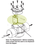 V4568 JANDY #R0466000 COVER W/FLAP ASSB. INC.  FLAP,COVER,SPRING,O-RING
FOR 2-1/2" - 3" CHECK VALVE