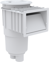 L1555 AQUASTAR SKIMMER SKR201 WHITE 2" SLIP FLOAT ASSY, BASKET, LID, & COLLAR