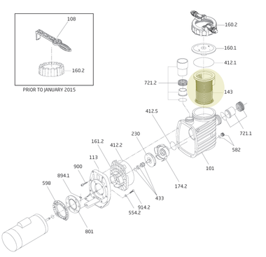 K2702 SPECK PUMP 2901114300 BASKET FOR BADU PRO PUMP