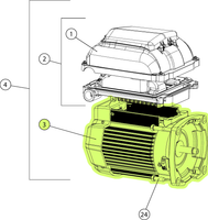 K4772 PENTAIR 356286S SUPERFLO MOTOR ONLY VS
TEFC ALMOND W/O DRIVE  1.5 (AFTER 10/2020)