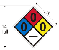 X4030 CHEMICAL SIGN (ALUMINUM) MCPUV10