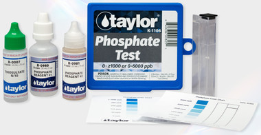 B1065 TAYLOR K-1106 PHOSPHATE TEST KIT
0-> 1000 OR 0-6000 PPB