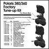 E2600 POLARIS 9-100-9015  380/360 FACTORY TUNE UP KIT (BLACK)