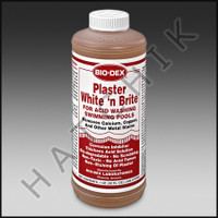 A3406 BIO-DEX PLASTER WHT n BRITE 12x1Qt water for a quick and easy acid wash.
