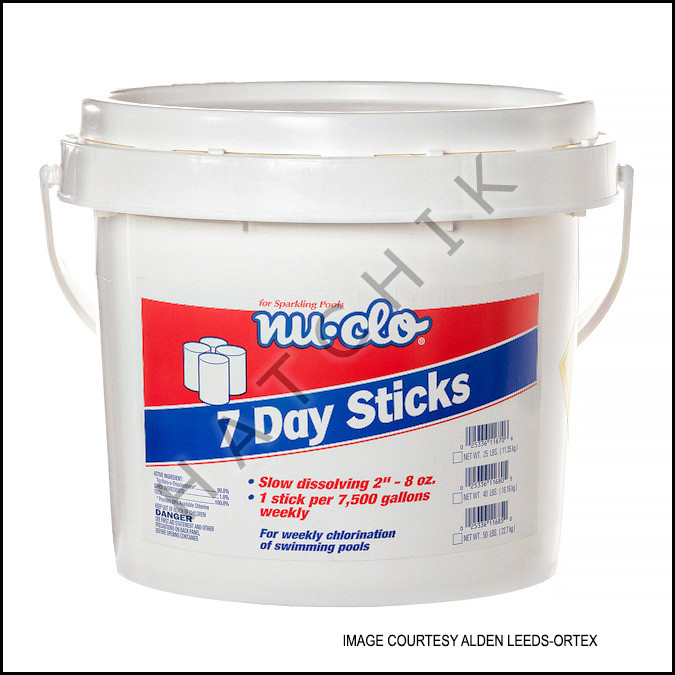 NUCLO STABILIZED CHLORINE STICKS 50 LB PAIL 1169 (TRICHLOROISOCYANURIC ACID),5.1 RQ,UN2468,PG