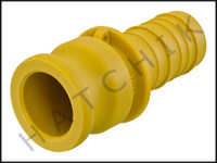 F2101 QUICK COUPLING "E" 1-1/2 MALE X INSERT (YELLOW-PLASTIC)