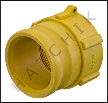F2116 QUICK COUPLING "A"  3"  MALE X FPT YELLOW PLASTIC