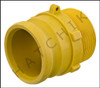 F2118 QUICK COUPLING "F"  3 ADAPTER X MPT YELLOW PLASTIC