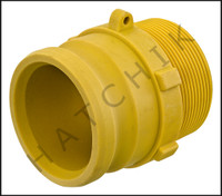 F2118 QUICK COUPLING "F"  3 ADAPTER X MPT YELLOW PLASTIC