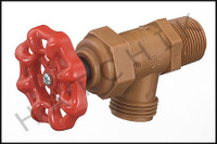 F2151 PLASTIC GARDEN HOSE VALVE 3/4" MPT 3/4" MPT     #BDM-0750-T