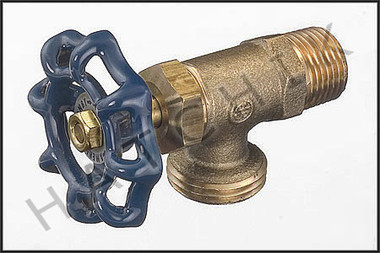 F2173 GARDEN HOSE VALVE BRASS 1/2 MIP MIP